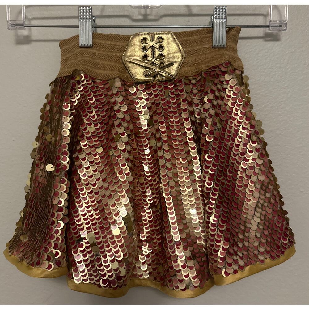 Gold Sequin Costume Skirt Only| Size 3T-4T
